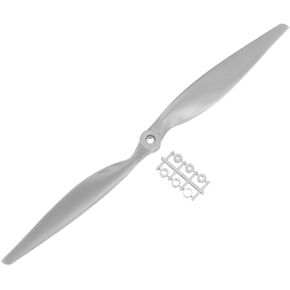 MECCANIXITY 16x8 Inch Propeller RC Propellers 2-Vane Blades Props Gray with Adapter Rings for RC Airplane Aircraft Prop Replacement