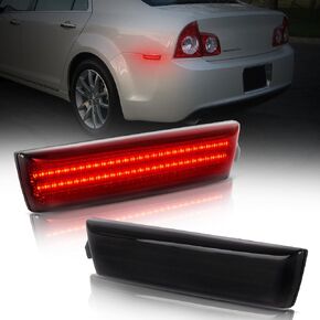 LED Rear Side Marker Light, Smoked Lens, Compatible with 2008-2012 Chevy Malibu, 2PCS, 5X Brighter, IP67 Waterproof, Plug and Play