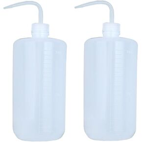 2Pcs 1000ml/34oz Plastic Wash Bottle Tatoo Squeeze Wash Bottles with Narrow Mouth Tattoo Wash Bottle Watering Tool for Lab Industry Tattoo Supplies