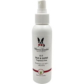 Warren London K9 Silk & Shine – Easy to Use Leave in Conditioner for Your Dog’s Soft Bright Coat – No Fragrance, Spray Bottle, Made in The USA – 4oz