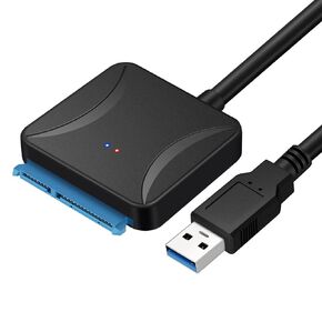 SATA to USB 3.0 Adapter External Hard Drive Cable 2.5" SSD/HDD HDD Reader (1)
