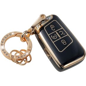 Gematay for VW Volkswagen Key Fob Cover with Keychain, Key Shell Cover Holder for Volkswagen Tiguan Atlas Jetta Passat Golf Alltrack Smart Remote Control, White