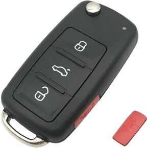 Replacement Key Fob Cover fit for VW Jetta Passat Folding Flip Keyless Entry Key Fob Case Shell