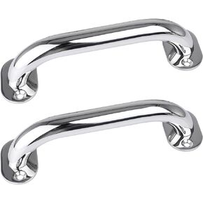 NovelBee 2pcs Marine Grab Handle,9 Inch Stainless Steel Boat Handrail,Deck Handle Hand Rail for Boat Marine Yach