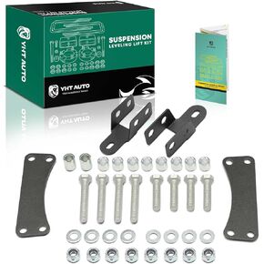 YHTAUTO 2 inch Front and Rear Leveling Lift Brackets w/Hardware Kit Compatible with Honda Rincon 650 2003-2005, Rincon 680 2006-2016, Suspension Leveling Lift Kit Set of 4