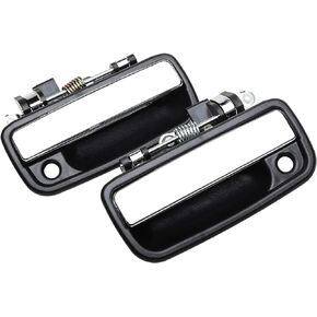 MITZONE Exterior Door Handles Front Left & Right Pair with Keyhole Compatible with 1995-2004 Toyota Tacoma Replaces# 69220-35020, 69210-35020 (2 PCS Pack)