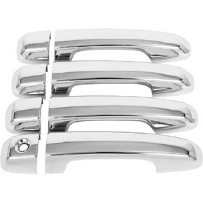 OCPTY 4PCS Door Handle Covers for 2010-2019 for Toyota 4Runner Exterior Driver Side & Passenger Side Car Door Handle Covers Trim Kit Chrome