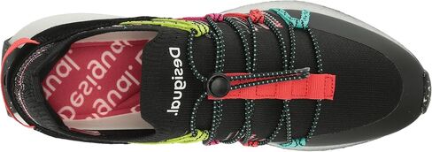 Desigual Women's 4 Woman Knit Sneakers Low Shoes_Jogger_Sock Etnic 2000 Black in Saudi Arabia