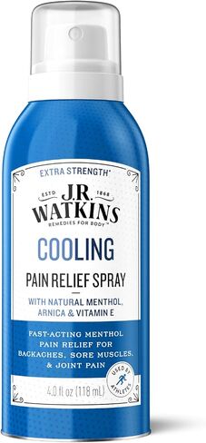 جي آر واتكينز بخاخ تخفيف الآلام المنعش، تركيبة المنثول ذات القوة الإضافية لتخفيف آلام العضلات، 4 أونصة in Kuwait