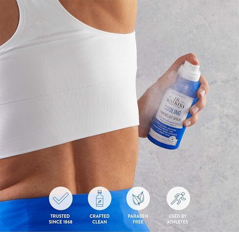 جي آر واتكينز بخاخ تخفيف الآلام المنعش، تركيبة المنثول ذات القوة الإضافية لتخفيف آلام العضلات، 4 أونصة in Kuwait