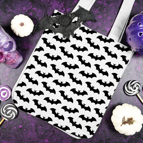 Whaline 12Pcs Halloween Cotton Fabric Bundles 18 x 22 Inch Spider Pumpkin Bat Witch Plaid Stripe Dot Fat Quarters White Black Quilting Patchwork Squares Sewing Fabrics for DIY Craft Party Decor in Saudi Arabia