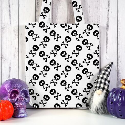 Whaline 12Pcs Halloween Cotton Fabric Bundles 18 x 22 Inch Spider Pumpkin Bat Witch Plaid Stripe Dot Fat Quarters White Black Quilting Patchwork Squares Sewing Fabrics for DIY Craft Party Decor in Saudi Arabia