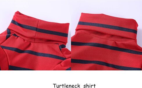 Dog Costumes Four-Legged Clothes Turtleneck Color Stripes Shirt Soft Puppy Pajamas Spring Summer Pet Blouse in Kuwait