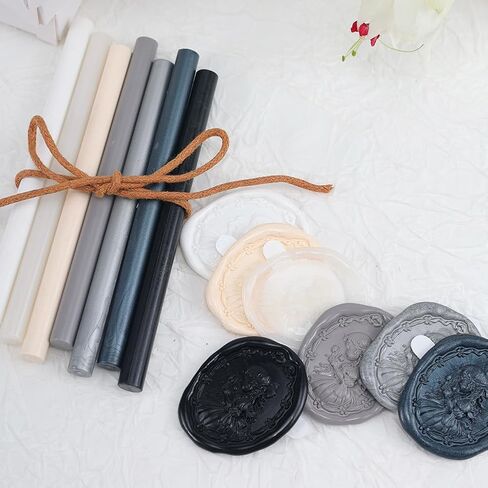 Translucence Sealing Wax Sticks STAMPMASTER 20pcs Wax Seal Stick Wax Gun Sealing Wax Sticks for Wedding Invitations Letter Envelope Cards Crafts Christmas Package Decoration in Kuwait