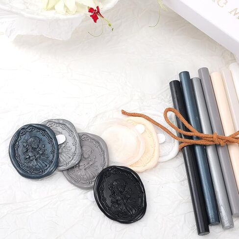 Translucence Sealing Wax Sticks STAMPMASTER 20pcs Wax Seal Stick Wax Gun Sealing Wax Sticks for Wedding Invitations Letter Envelope Cards Crafts Christmas Package Decoration in Kuwait