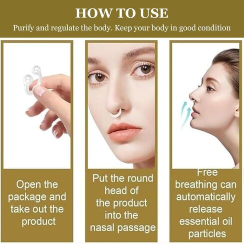 Bee Venom Lymphatic Drainage Nose Ring, Nasal Diffuser, Nose Ring, Firming Nasal Oil Ring, Can Speed Up Basal Metabolic Rate and Bee Vitality, Silicone Nose Inhaler Bundle Pack in Saudi Arabia
