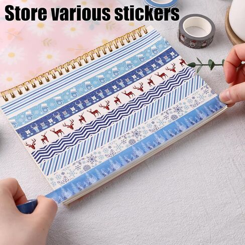 Koogel Sticker Collecting Book, Reusable Sticker Collecting Album Blank Sticker Storage Book 50 Sheets Release Paper for Sticker Keeper Holder A5 in Saudi Arabia