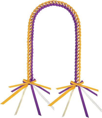 Graduation Ribbon Lei necklace Class of 2024 Graduation gift Braided necklace for men and women party accessories in Saudi Arabia