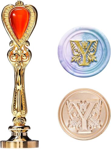 ختم شمع على شكل حرف T، ختم شمع الأبجدية لختم الشمع، ختم شمع نحاسي على شكل حرف T in Kuwait