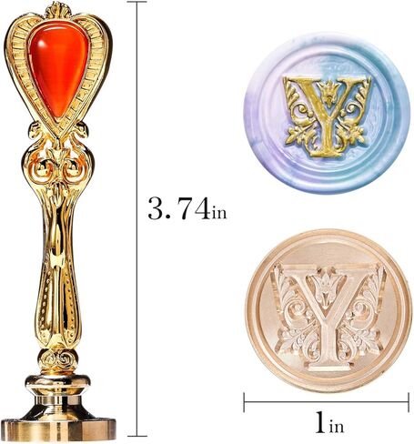 ختم شمع على شكل حرف T، ختم شمع الأبجدية لختم الشمع، ختم شمع نحاسي على شكل حرف T in Kuwait