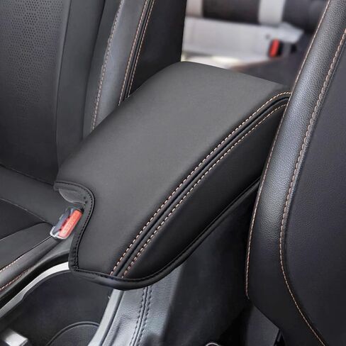 غطاء مسند ذراع وحدة التحكم المركزية لسوبارو 2018-2023 Crosstrek و2017-2023 Impreza Accessoies من جلد البولي يوريثان غطاء صندوق مسند الذراع غطاء وحدة التحكم الوسطى ملحقات حماية المقعد، برتقالي in Kuwait