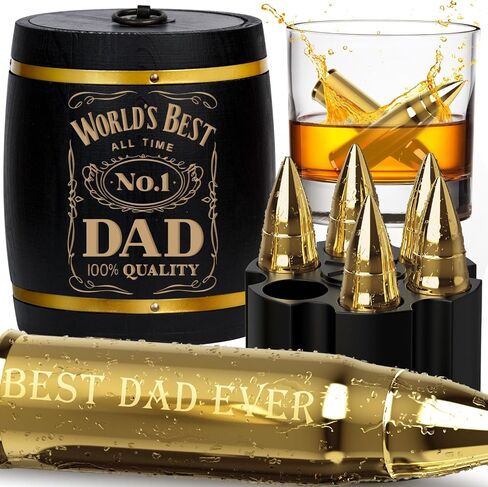 Oaksea Birthday Gifts for Dad Men from Daughter Son Wife, Whiskey Stones Set Gift for Dad Grandpa Who Wants Nothing, Cool Stuff Gadgets Man Cave Retirement Bourbon Presents in Saudi Arabia
