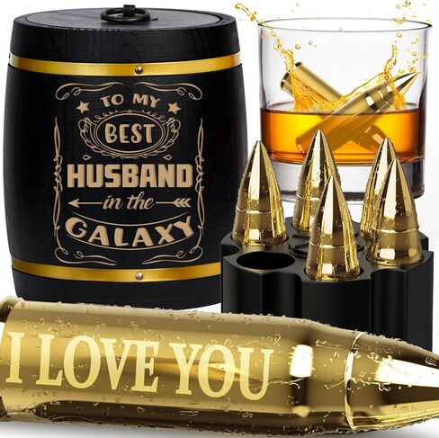 Oaksea Birthday Gifts for Dad Men from Daughter Son Wife, Whiskey Stones Set Gift for Dad Grandpa Who Wants Nothing, Cool Stuff Gadgets Man Cave Retirement Bourbon Presents in Saudi Arabia