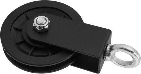 4 قطع عجلة بكرة الصالة الرياضية، عجلة سحب بكرة الكابل، عجلة بكرة للتمرين تدور 360 درجة مع خطاف زنبركي، عجلة بكرة اللياقة البدنية لمعدات الصالة الرياضية in Kuwait