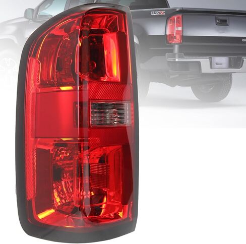 مجموعة مصابيح الذيل متوافقة مع مصابيح الفرامل الخلفية لسيارة Chevy Colorado 2015-2022، مصابيح الفرامل الخلفية البديلة والحزام متضمن من نوع الهالوجين جانب الركاب الأيمن in Kuwait