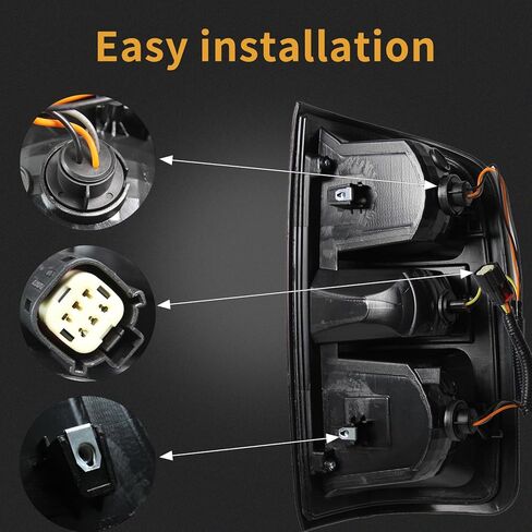 مجموعة مصابيح الذيل متوافقة مع مصابيح الفرامل الخلفية لسيارة Chevy Colorado 2015-2022، مصابيح الفرامل الخلفية البديلة والحزام متضمن من نوع الهالوجين جانب الركاب الأيمن in Kuwait