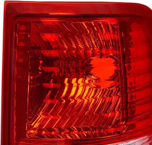 KUAFU الجانب الخلفي للركاب متوافق مع 2004-2008 Ford F150 F-150 لاستبدال 5L3Z13404CA 6L3Z13404BA FO2801182 مصباح فرامل خلفي هالوجين خلفي عدسة حمراء + عدسة بلاستيكية شفافة in Kuwait
