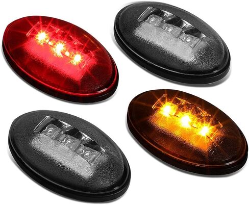 DNA Motoring FENDL-FSD99-CH Full Kit Dually Bed Fender LED Side Marker Light in Saudi Arabia