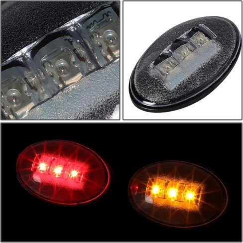 DNA Motoring FENDL-FSD99-CH Full Kit Dually Bed Fender LED Side Marker Light in Saudi Arabia