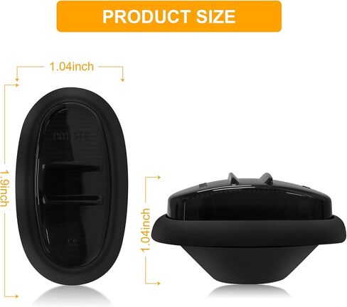 LED Side Marker Lights Compatible with Ford F-150 /F150 Raptor 2016-2020 Front Rear Dual Fender Bumper Lamps Smoked Lens Pack of 4 in Saudi Arabia