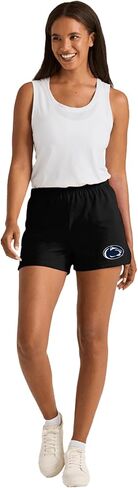 Official Collegiate Primary Logo Womens Soffe Short, Elastic Fold Over Waist Shorts, Junior Fit in Kuwait