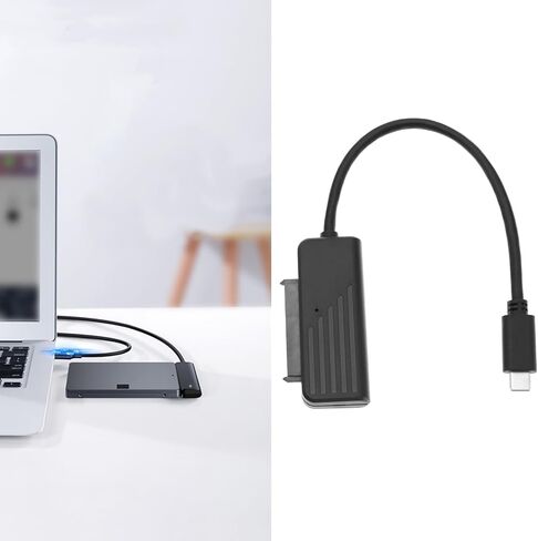 The Lord of the Tools كابل محول SATA إلى USB C قارئ القرص الصلب USB C لـ 6.35 سم (2.5 بوصة) معدل نقل SATA HDD/SSD يصل إلى 6 جيجابايت/ثانية التوصيل والتشغيل in Saudi Arabia