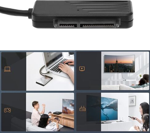 The Lord of the Tools كابل محول SATA إلى USB C قارئ القرص الصلب USB C لـ 6.35 سم (2.5 بوصة) معدل نقل SATA HDD/SSD يصل إلى 6 جيجابايت/ثانية التوصيل والتشغيل in Saudi Arabia