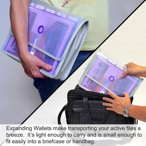 Ultimate Office PortaFile توسيع محفظة الملفات منظم المستندات. يتضمن نظام إدارة الملفات الكامل 25 مجلد ملفات PocketFile قابل للإزالة و6 حلقات ملفات ملونة للتعرف السريع على الملفات in Kuwait