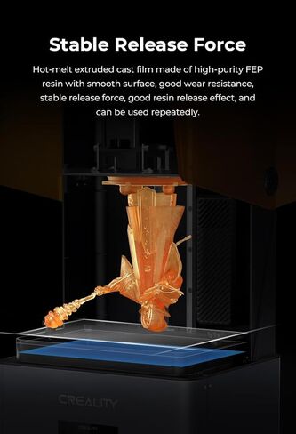 Creality 5PCS FEP Release Film 286x198x0.15mm متوافق مع Halot Mage/Mage Pro/ELEGOO Saturn 2 MSLA/Saturn 8K MSLA/ANYCUBIC Mono 2/ Photon M3 LCD SLA DLP الراتنج ثلاثية الأبعاد in Kuwait