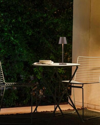 KDG 2 Pack Cordless Black Table Lamps, Rechargeable Portable LED Desk Lamps | 5000mAh Battery Operated 3 Color Stepless Dimming Up for Restaurant, Bedroom, Outdoor Party, Camping, Coffee Shop, Nightlight in Kuwait