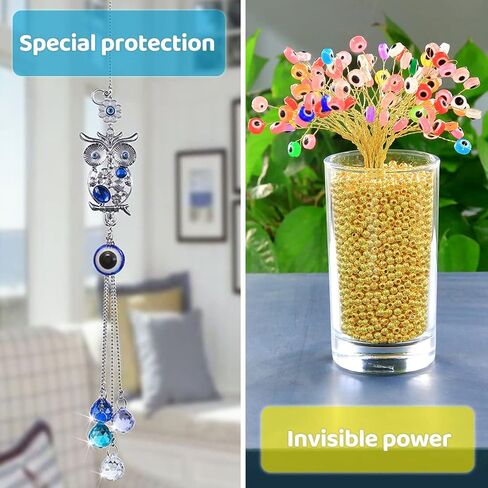 IOOLEEM 300 Evil Eye Beads for Jewelry Making, Beads and Beads assortments, Jewelry Making Supplies (300 Mixed Color Evil Eye Beads) in Saudi Arabia