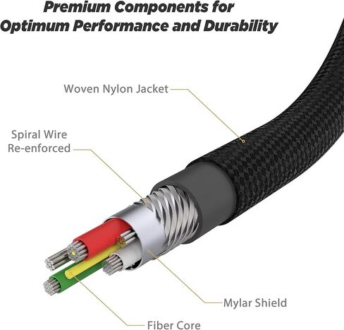كابل شحن Lightning مضفر معتمد من Scosche i3B1SG-SP MFi معتمد من Strikeline Sync لجميع أجهزة Lightning، 1 قدم، أسود in Kuwait