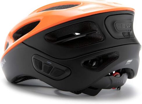 Sena R1 Smart Communications Helmet (Electric Tangerine, Medium) in Saudi Arabia