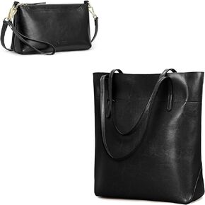 Kattee Leather Shoulder Bags for Women Bundle with Small Crossbody Bags