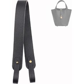 Genuine Leather Purse Strap for Picotin/Lindy/Evelyne Bags Togo Leather Shoulder Straps Replacement for Handbag