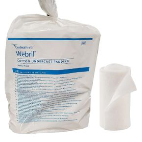 Covidien 2059 Webril Cotton Undercast Padding, Regular Finish, 3" x 12' Size (Pack of 12)