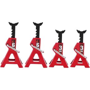 RC Car Stand, 6 Ton and 3 Ton Metal Simulation Jack Stand 1/10 RC Car Scale Jack Stand for D90 Axial Wraith SCX10
