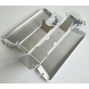 Stainless Steel Front Rear Skid Plate Battery Protector for Traxxas 1/10 E-REVO 2.0