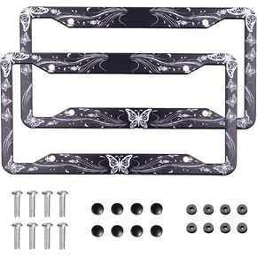 Autism Awareness Puzzle License Plate Frame 2 Pack Universal US Car Plate Holder Cover Accessories Decor with Screw for Women Man 12.3 x 6.3 Inch