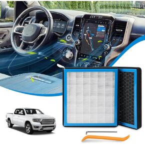 CF11671 Cabin Air Filter Compatible with Ram 1500/2500/3500(2016-2024),Ram 4500/5500(2016-2023),Mazda CX-7(2007-2012) with Activated Carbon AC Filter